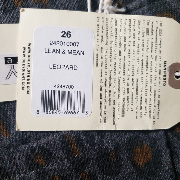Obey Propaganda NWT Sz 26 Lean&Mean Jegggings - Picture 15 of 16
